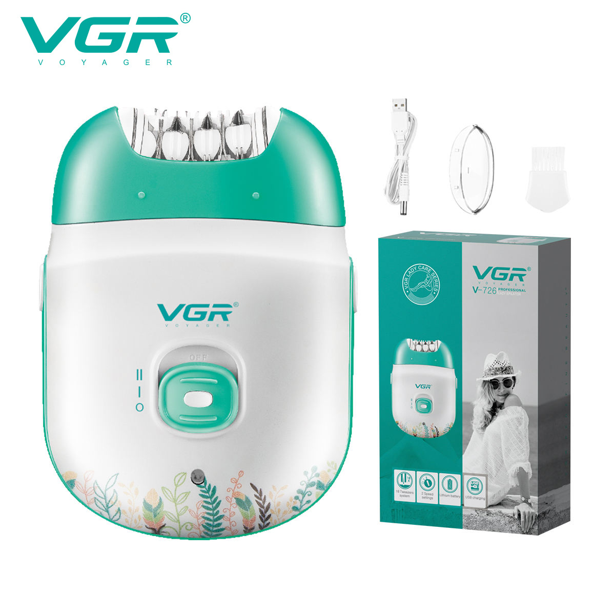 Eyebrow Razor Trimmer - VGR 726 New Epilator Women Shaver