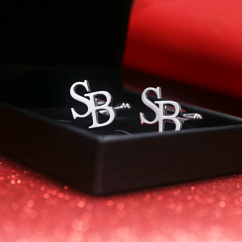 Tangula Custom Initials Cuffli - Men'S Groom 评论和价格