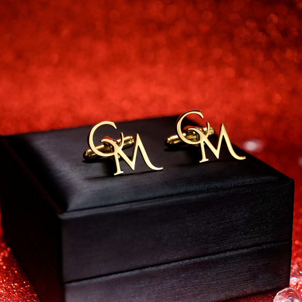 Tangula Custom Initials Cuffli - Men'S Groom 评论和价格