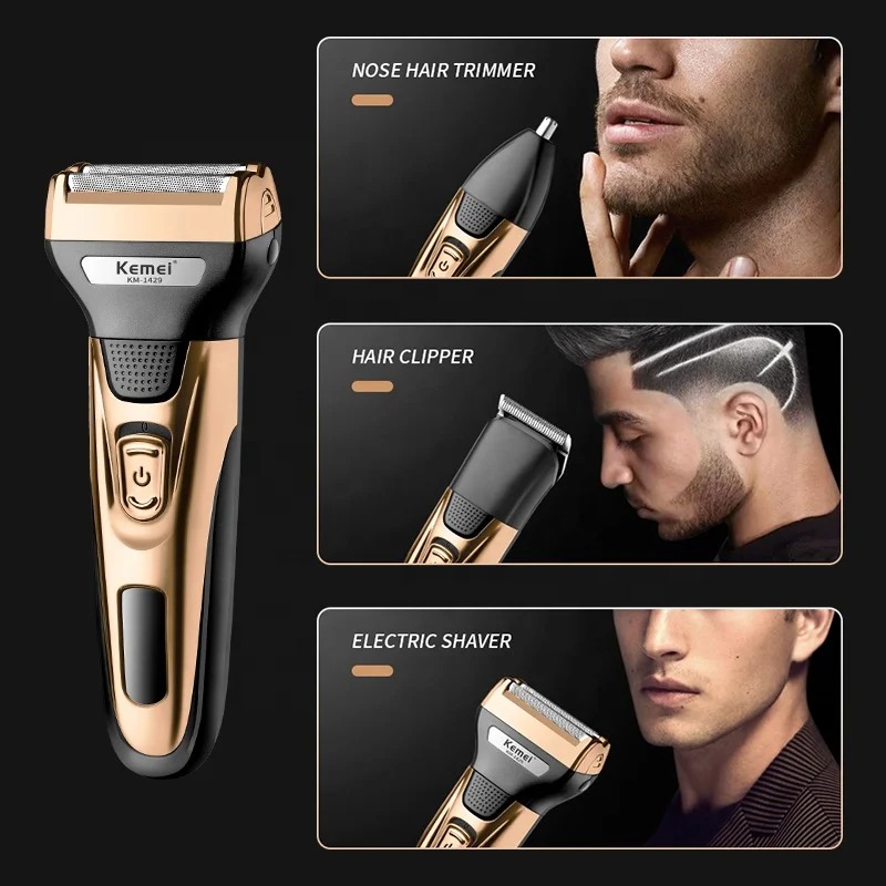 Kemei KM-1429 3 in 1 Electric  - Eyebrow Razor Trimmer 评论和价格