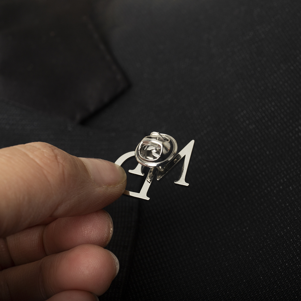 Tangula Custom Initials Brooch - Men'S Groom 评论和价格
