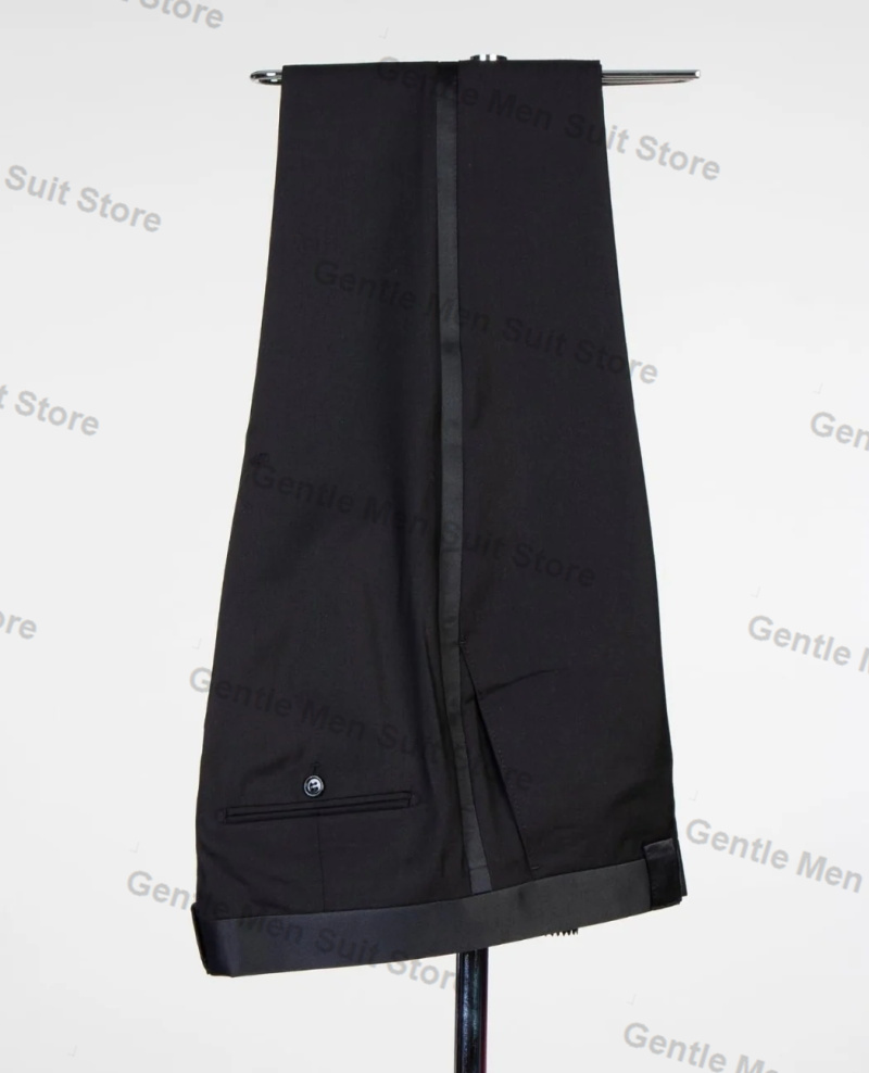 Yellow Black Men Suits Set 2 P - Men'S Groom 评论和价格